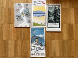 alte Touristenkarten aus den 1930ern
