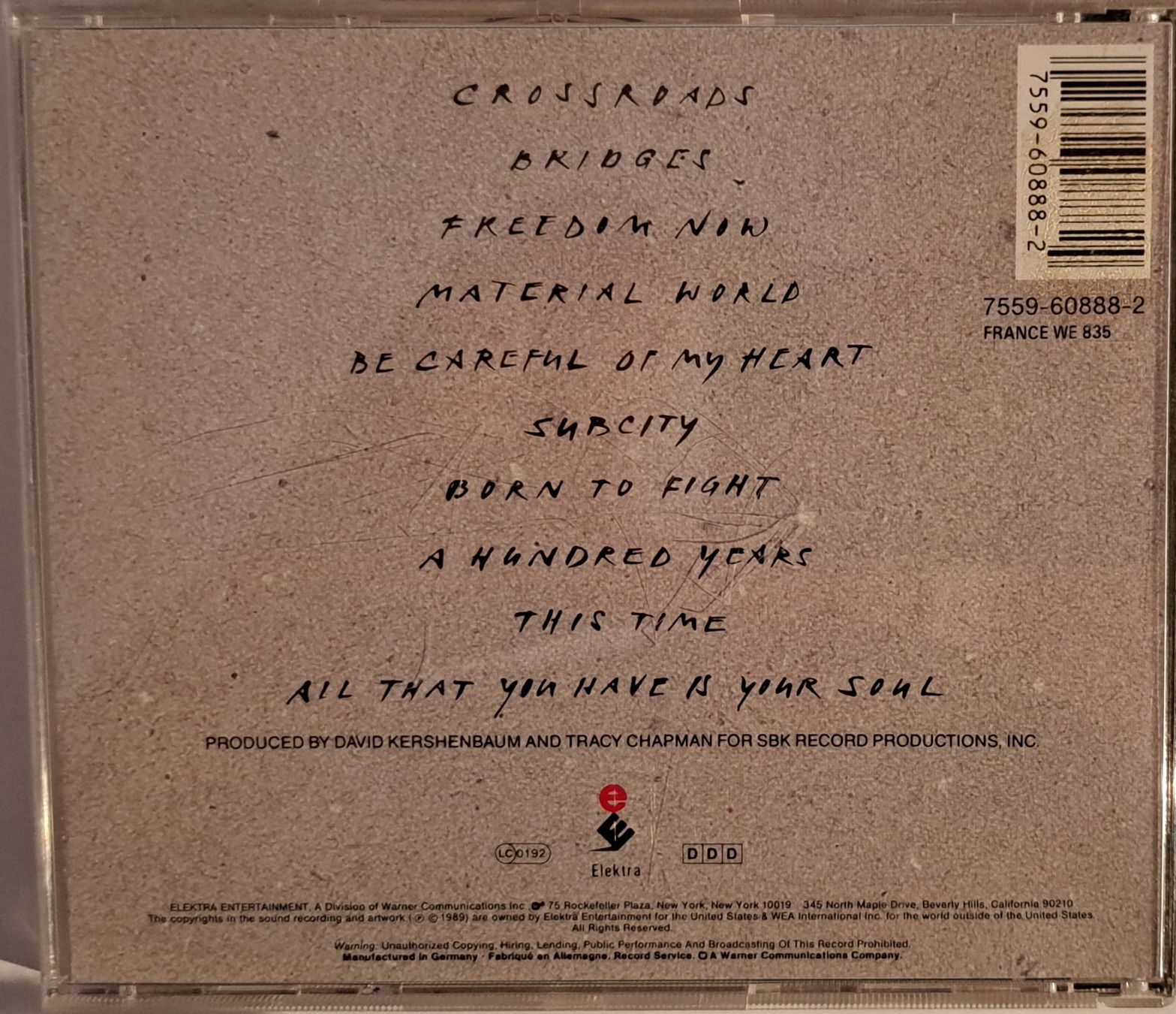CD: Tracy Chapman - Crossroads – Usato da Tenniken venduto da mik_6mxg 1