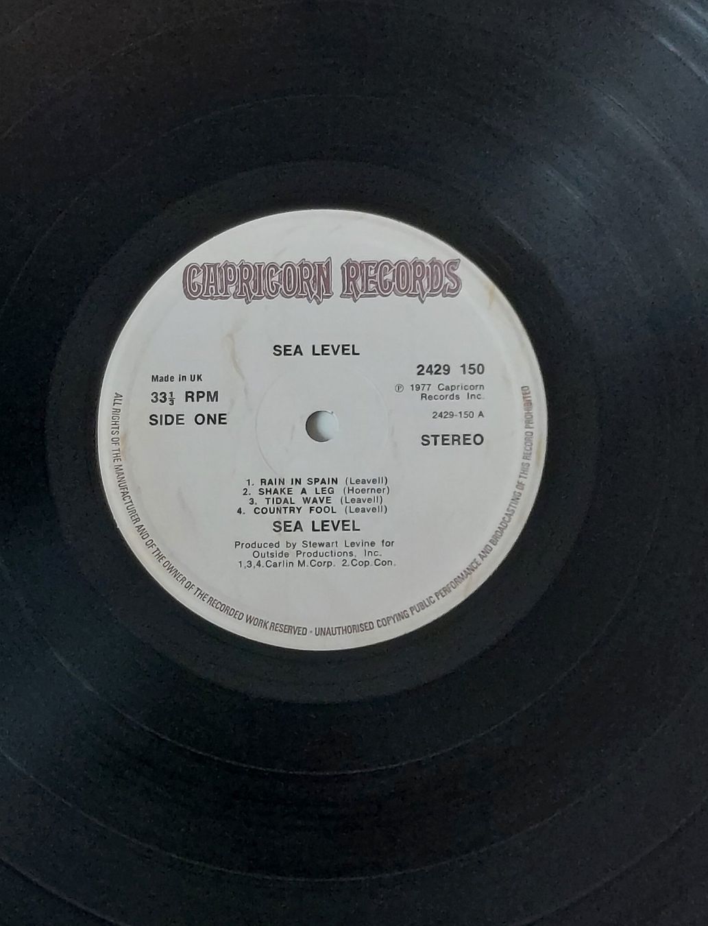 Schallplatten: LP - SEA LEVEL - SEA LEVEL – Gebraucht aus Steckborn von Quo7 1