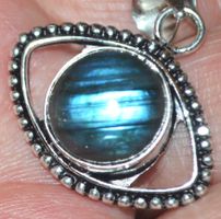 Anhänger L-7370 – Labradorit Auge 28x22mm