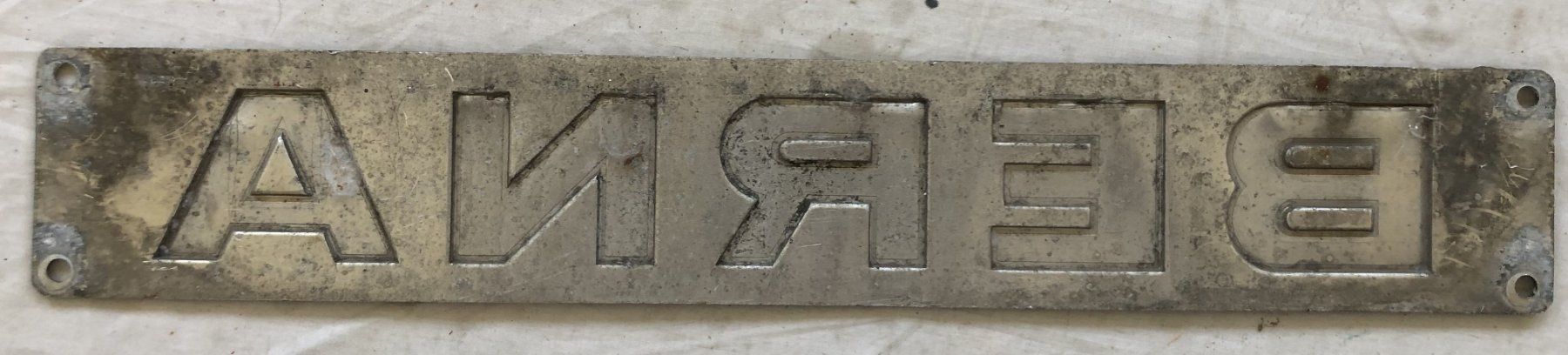 Ecriteaux: Originales Berna - LKW - Heckschild - Oldtimer - Blech – D'occasion à Schaffhausen par durruti 3