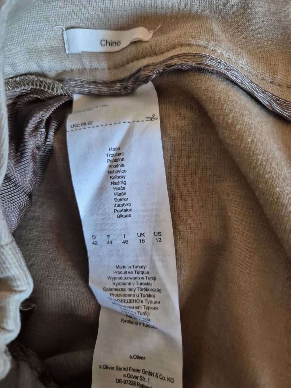 S.Oliver Hosen: S.Oliver Chino Hose, beige, Gr. 42 – Gebraucht aus Zuzgen von SaBee91 2