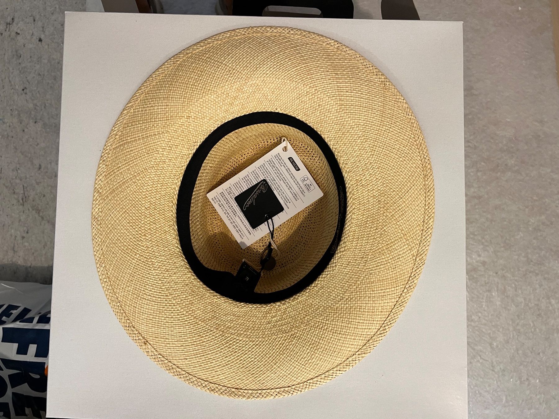 Borsalino Copricapi, berretti & cappellini: Borsalino sunhat fedora- new – Nuovo e nell'imballaggio originale da Corsier GE venduto da Karol_save_planet 9