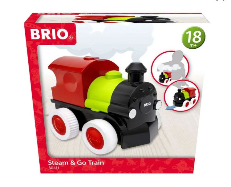 Brio Giocattoli: Brio 30411, push and go Dampflok, ab 18Monate – Nuovo e nell'imballaggio originale da Oberlunkhofen venduto da Nuemmiis