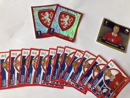 Seltene Top Star Souček sticker Euro 2024-Sammlung-Gold-Edit