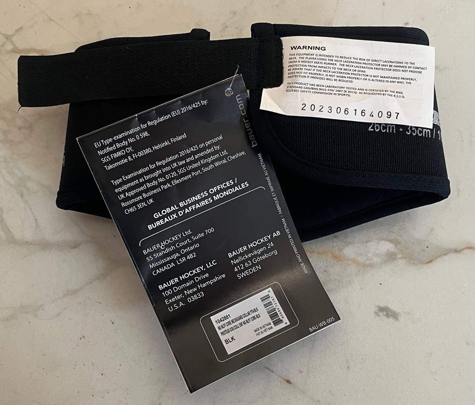 Bauer Schutz & Schoner: Bauer NG NLP7 Core Neck Guard - YOUTH S - M – Neu und originalverpackt aus Le Noirmont von bouboun21 2