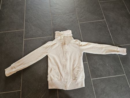 Sweatjacke B-side beige Grösse 134 140 guter Zustand