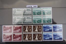 PP 1954 Serie Viererblöcke Postfrisch               Los 5463