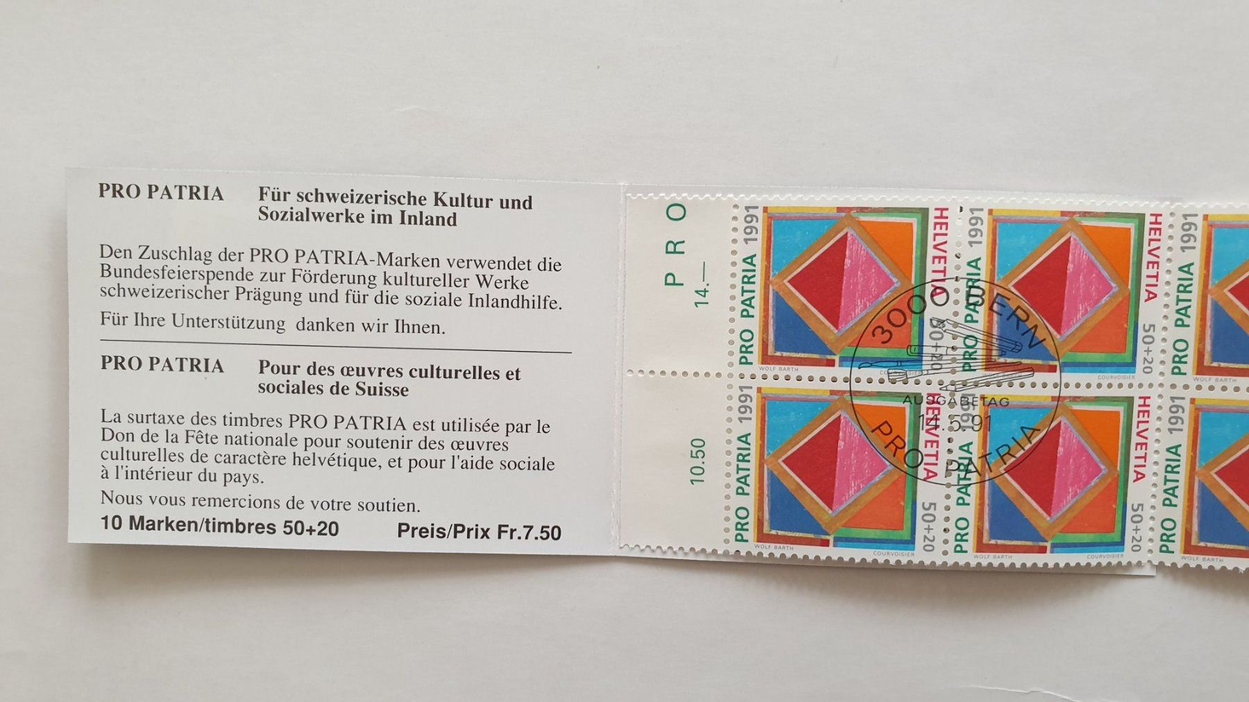 Tutti i francobolli: 7 Markenhefte. Pro Patria. 90iger. CHF 72.- – Nuovo e nell'imballaggio originale da Goldach venduto da armando_r 6