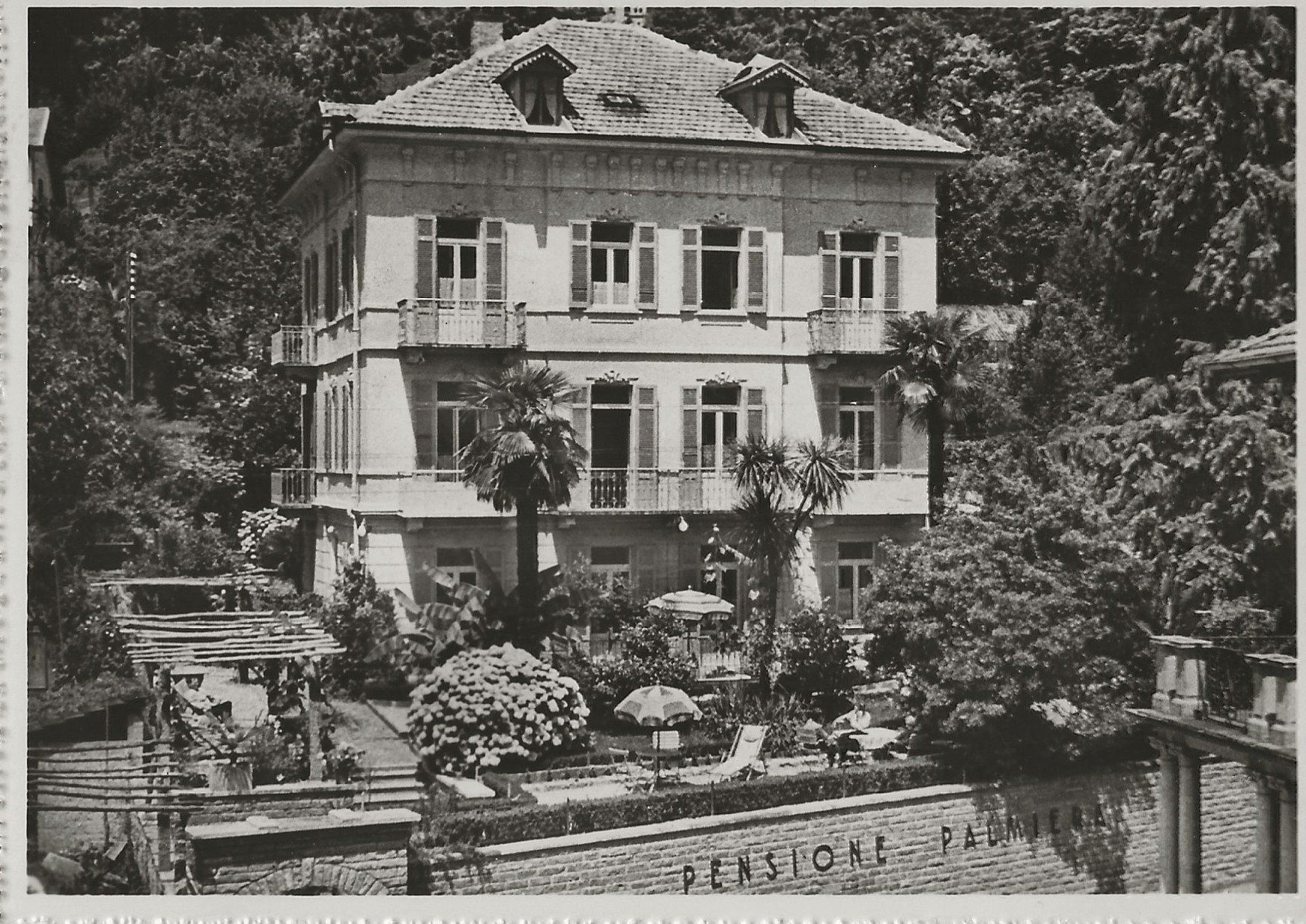 Cartoline postali: Hotel Palmiero, Locarno – Usato da Frauenfeld venduto da Merk52