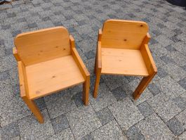 Holz Kinderstühle Set aus Kiefer guter Zustand