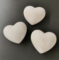 3er Set Deko Herzen Beton Shabby Chic
