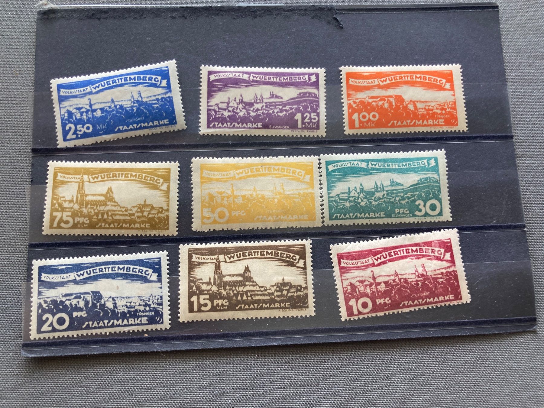 Alle Briefmarken: Alte Briefmarken Württemberg Sammlung Konvolut – Gebraucht aus Zürich von mik_h9ty 2