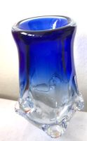 Blaue Glasvase -  wohl Ladislav Paleček