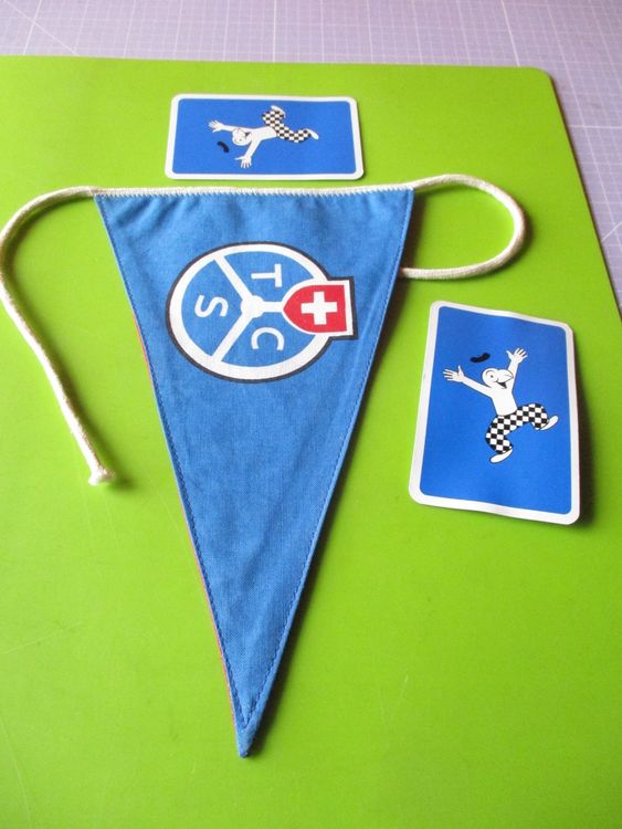 Fahnen: TCS / Schweiz  1 Wimpel – Gebraucht aus Ottikon Gossau ZH von hokuspokus 4
