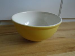 gelbe RÖSSLER Teigschüssel, Salatschüssel /70er Jahre