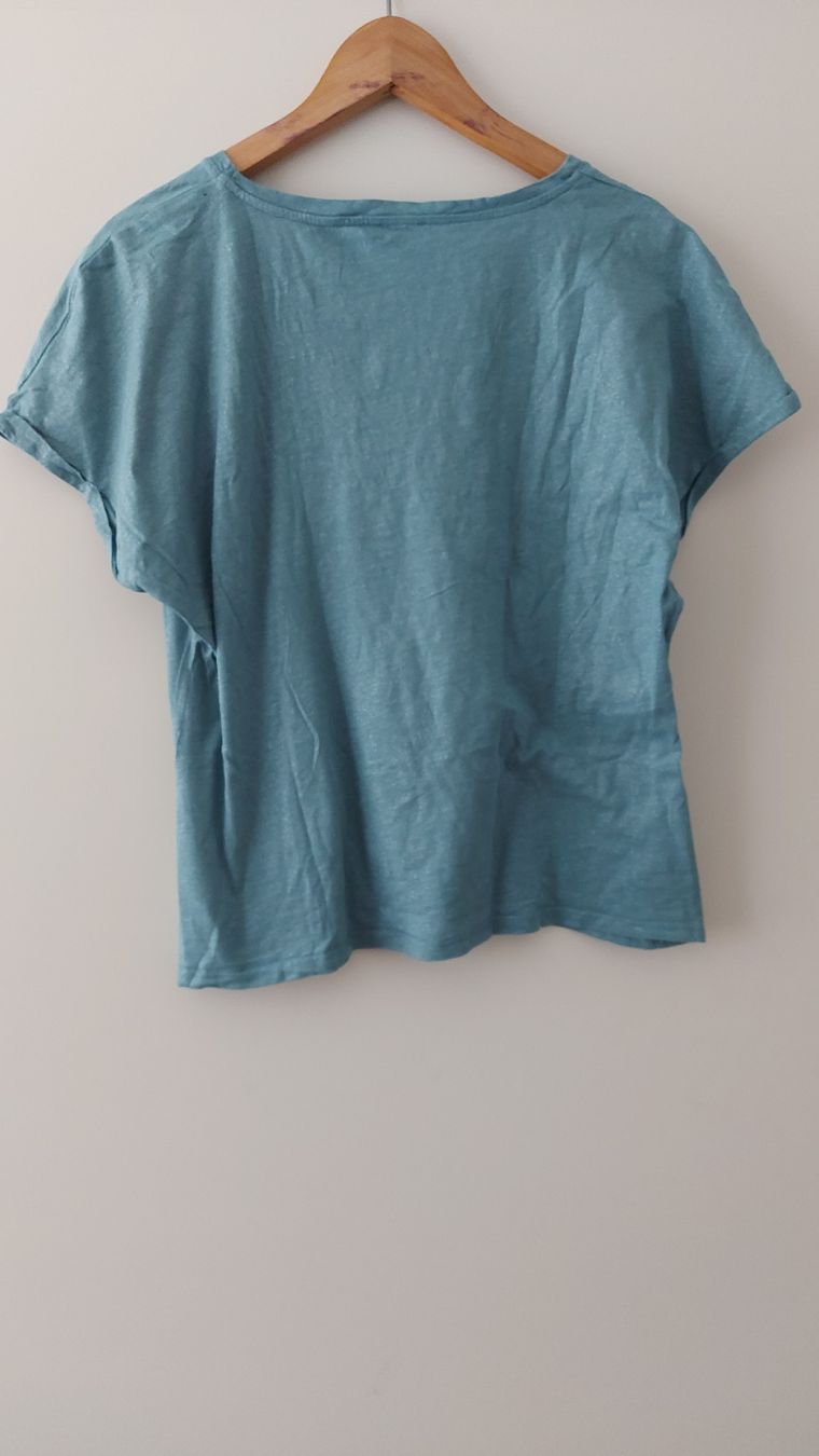 Top: OLTRE Shirt Gr. M/ L - mint mit silbernem Schimmer – Usato da Pfäffikon ZH venduto da siae 3