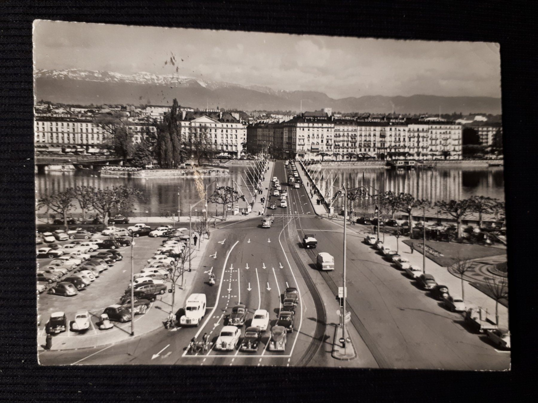 Cartoline postali: GENEVE 1961 - OLDTIMER - PETITS DEFAUTS – Usato da Ponto Valentino venduto da giorgia06