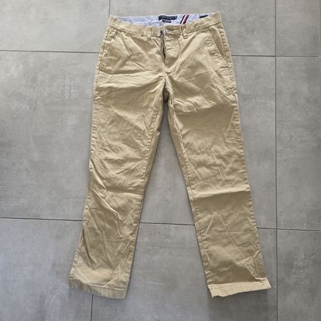 Herren Hose Tommy Hilfiger beige Custom Fit Grösse 30/30