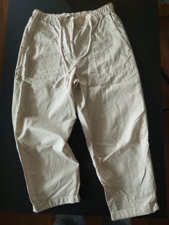 Marc O'Polo Hose beige Baumwolle / Leinen 38