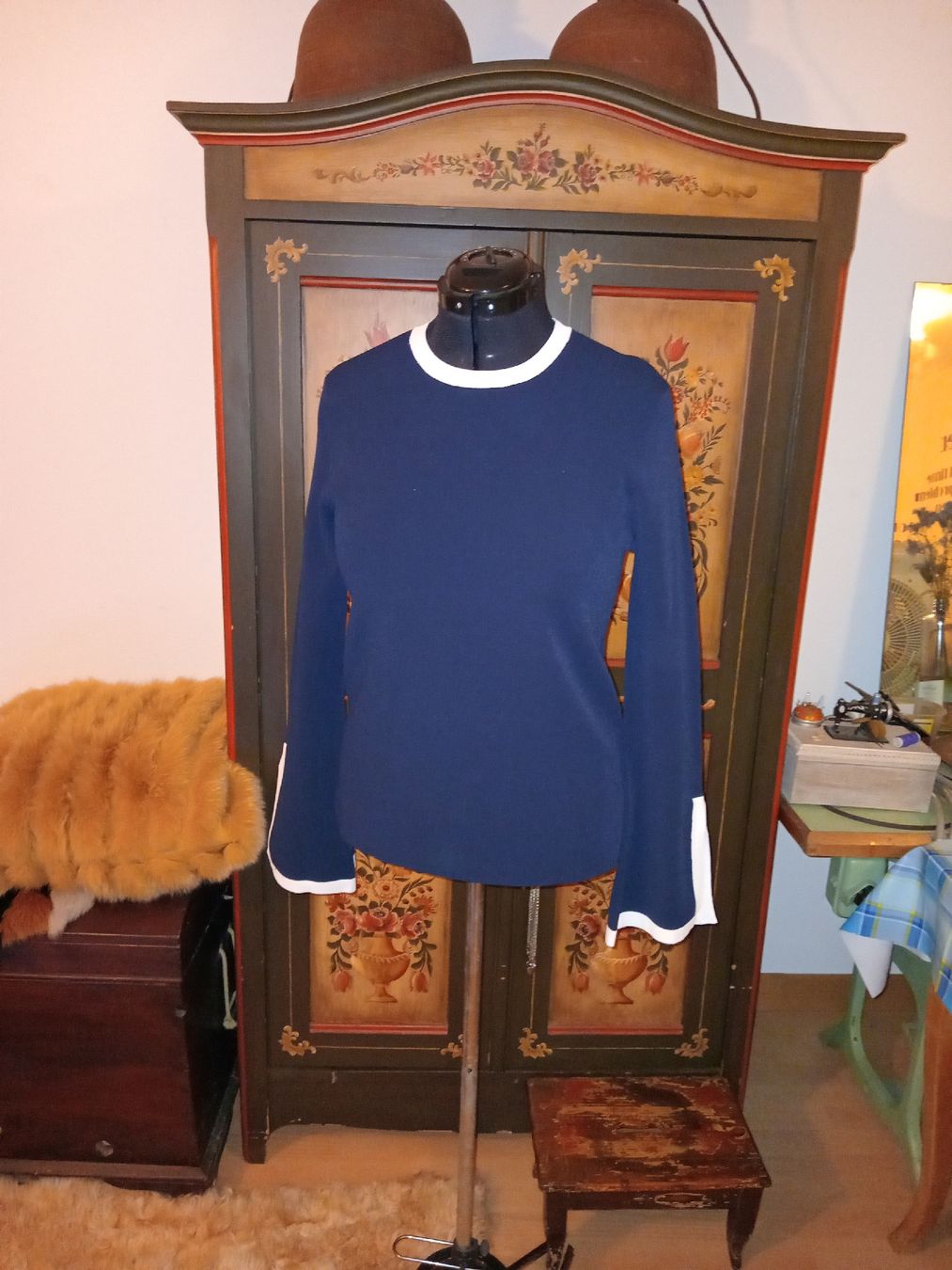 Pullover & Sweatshirts: Top Bluse Pullover autumn cashmere L-XL stretch         02 – Gebraucht aus Obergösgen von crystalfox 5