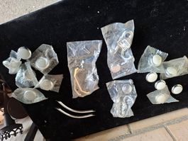 Möbelgriffe Neu diverse Modelle Chrom/Weiss Set