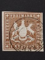 A.D Württemberg Mi-Nr.11 gestempelt geprüft BPP 130 Fr