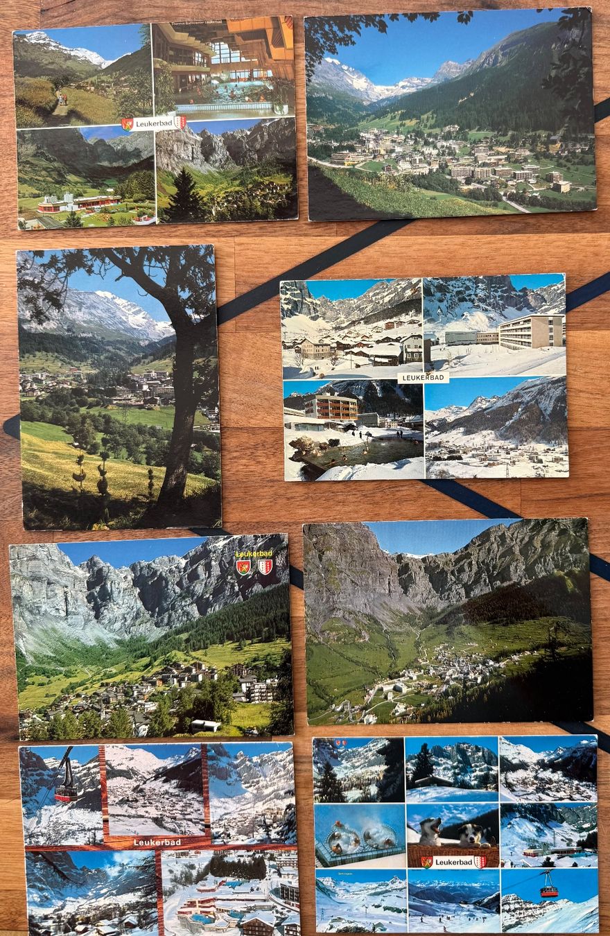 Cartoline postali: 16X Leukerbad color – Usato da Lutry venduto da Ediego 1
