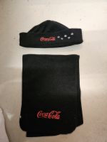 Coca Cola Set, Mütze und Schal, Schwarz, Winter Accessoires