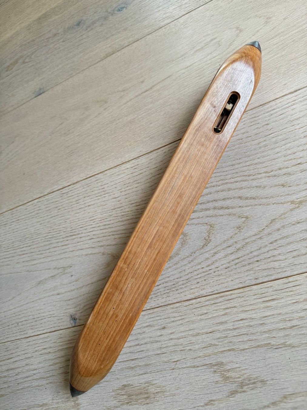 Webrahmen: Weberschiffli Holz   44 cm lang – Gebraucht aus Siebnen von Trans-Am 4