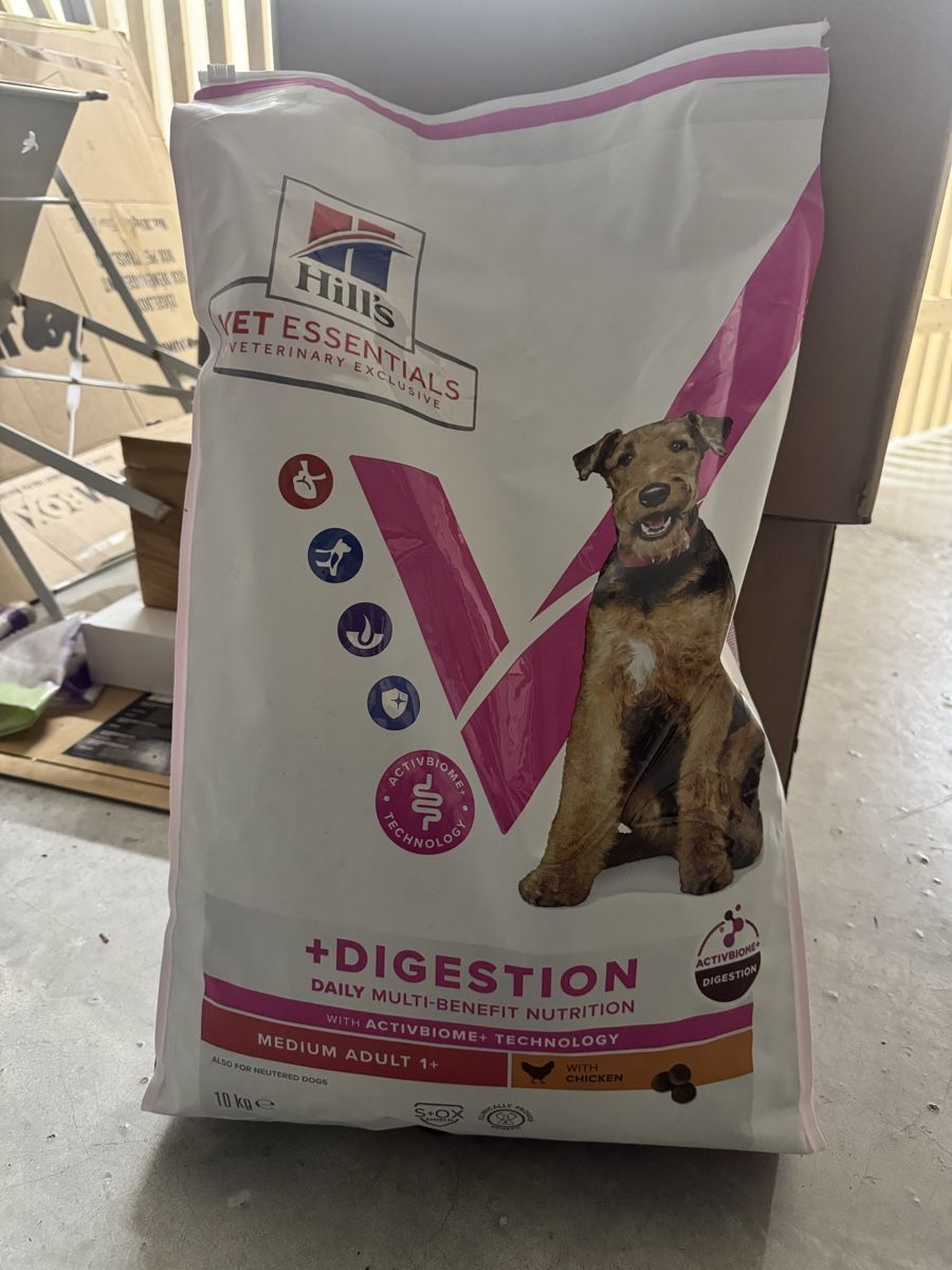Mangimi: Hill's VET ESSENTIALS +DIGESTION 10kg Hundefutter, Medium Ad – Nuovo e nell'imballaggio originale da Zürich venduto da ann_5jfx