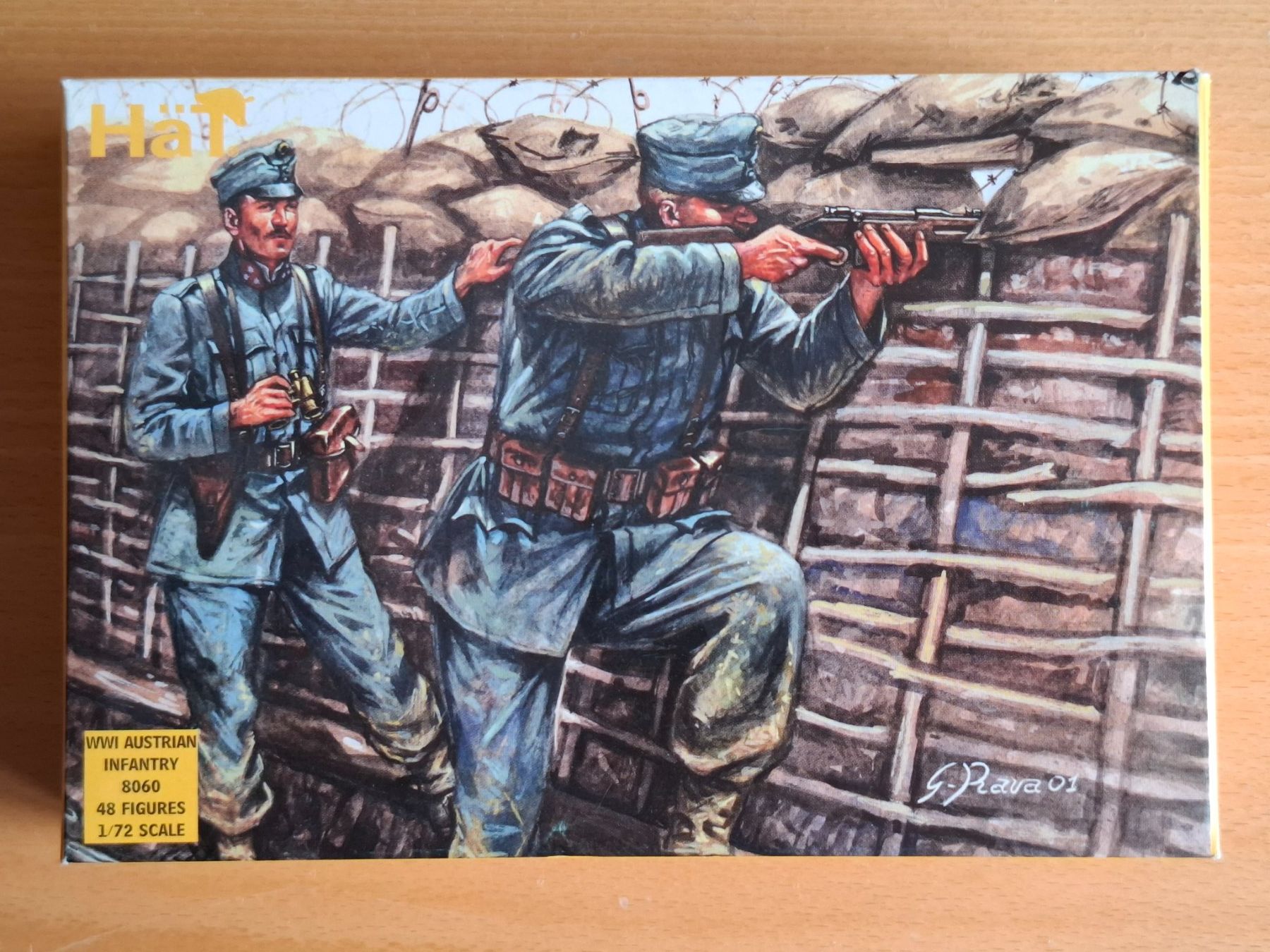 Kit di modellismo & Modellini statici: HäT 1/72 WW l Austrian Infantry – Nuovo e nell'imballaggio originale da Diepoldsau venduto da beeteutel