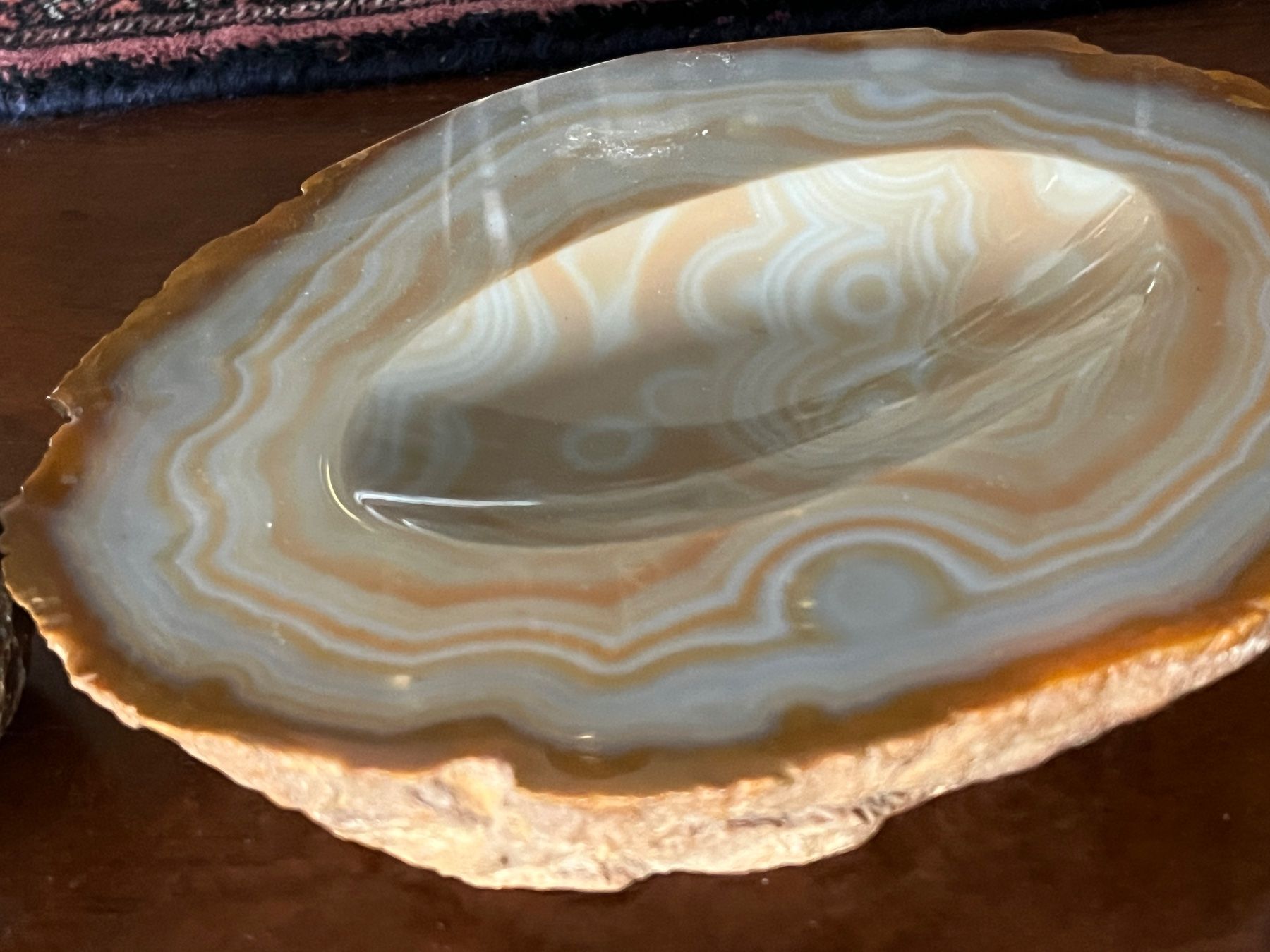 Minerali & Pietre curative: Dekorative Achat-Scheibe / Schale, wunderschön! – Usato da Stetten AG venduto da Brissago25 4
