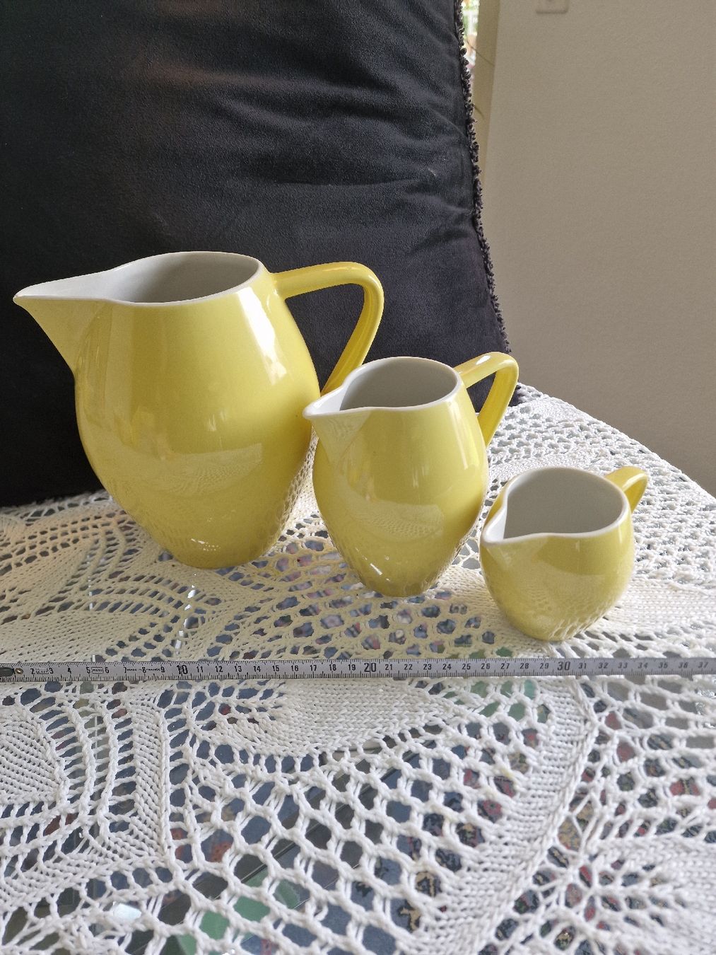 Rössler Caraffe: 3x pot Rössler jaune vintage – Usato da versoix venduto da 928