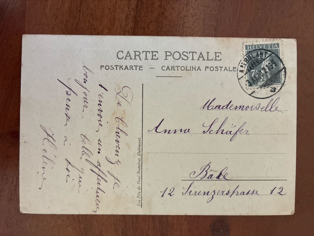 Ansichtskarten: Ansichtskarte Schweiz von Chevenez JU – Gebraucht aus Oftringen von Cla.vD.74 1