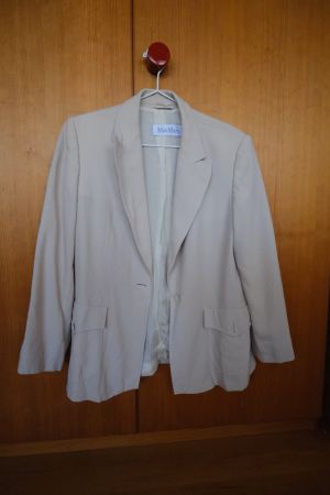 Max Mara Blazer L Wolle 100% Baige