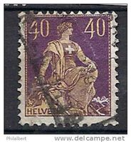 CH107 - Helvetia avec épée no 107 obl.