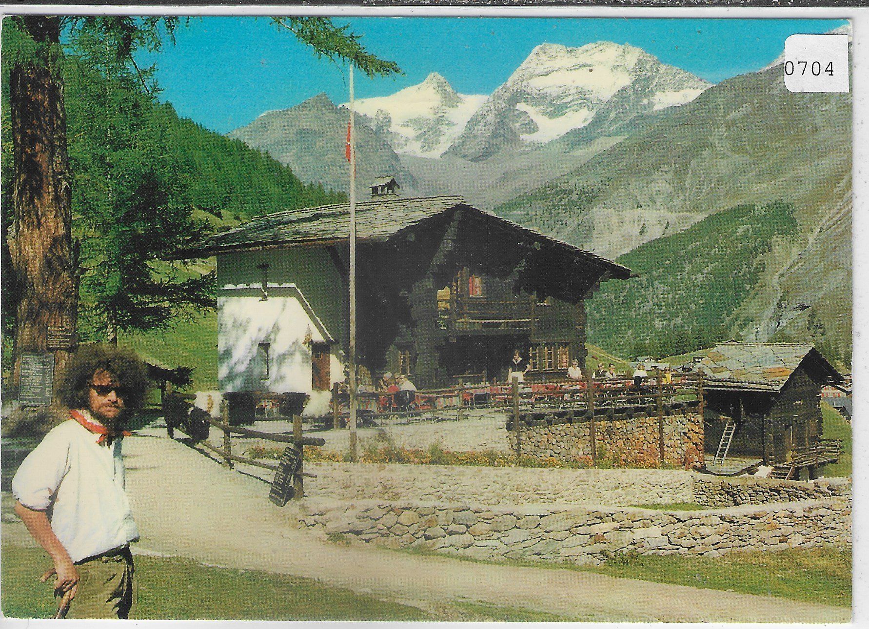 Cartoline postali: Restaurant zur Schäferstube - Saas-Fee – Usato da Ettingen venduto da Kartenplanet