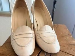 Navyboot Pumps Lack beige Grösse 38 gebrauchter Zustand