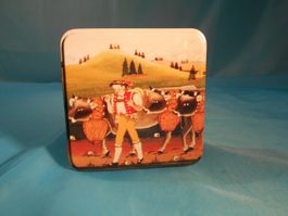 Blechbüchse mit Alpaufzug Appenzell