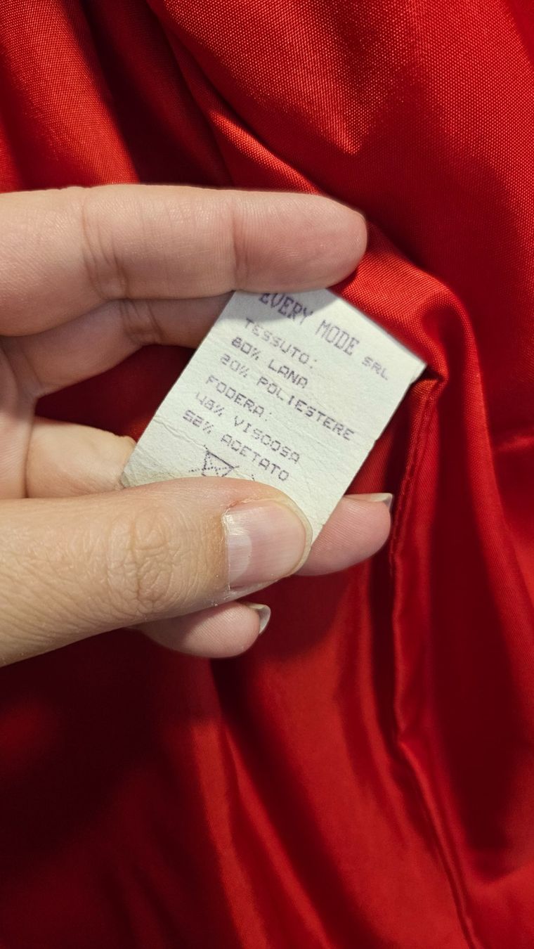 Giacche: Blazer rosso misto lana tg.42 – Usato da Melano venduto da H-Sara 2
