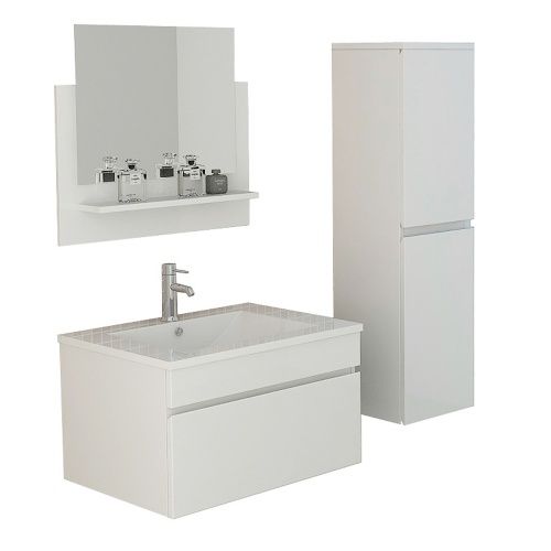 Mobili per bagno: Badset Lavabo Badmöbel Set GASTEIN weiss – Nuovo e nell'imballaggio originale da Herbertingen venduto da jet-line-e-trade