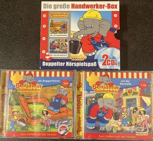 CDs: Benjamin Blümchen Hörspiel-Box Bauarbeiter, 2CDs – Gebraucht aus St.Gallen von elk2023 1