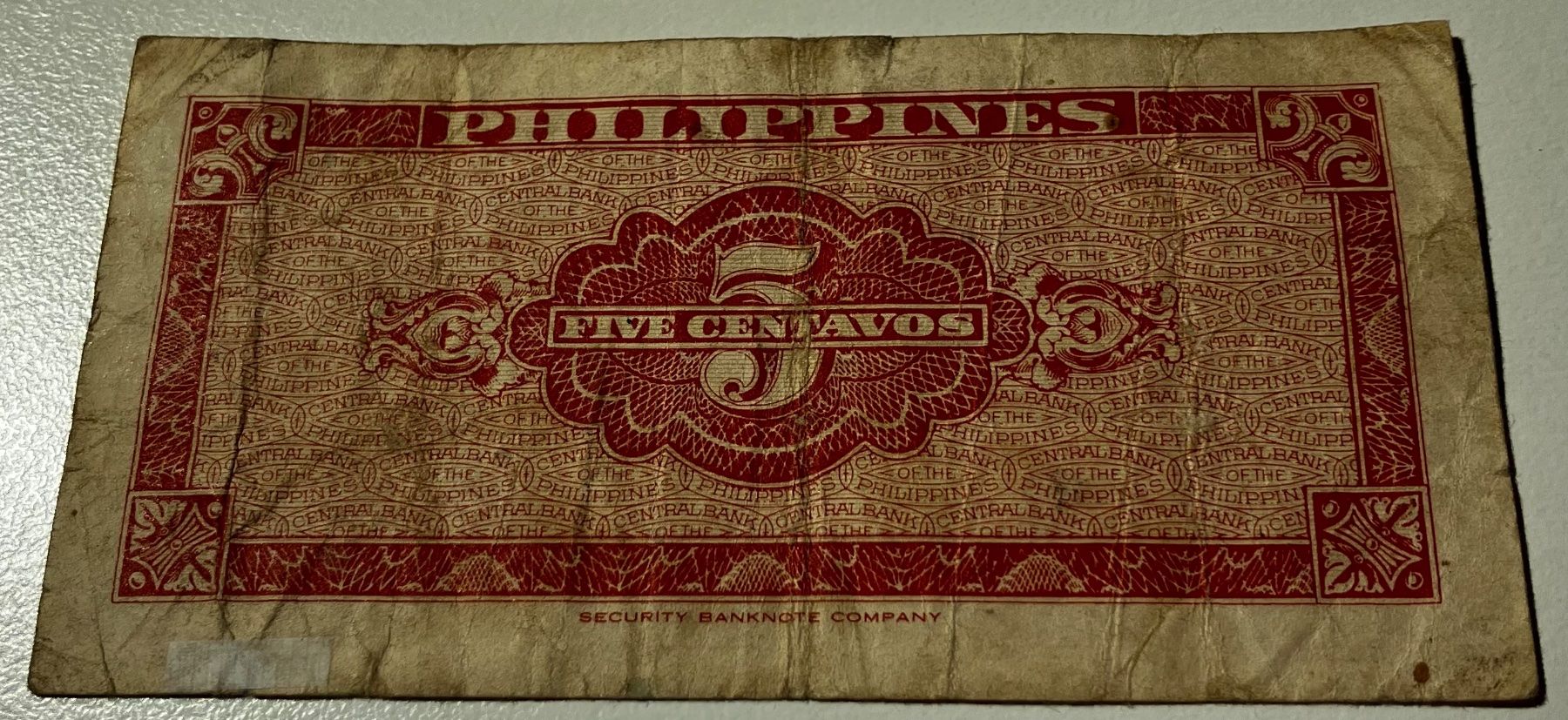 Billets de banque: Philippinen 5 Centavos 1949 – D'occasion à Algetshausen par Carrhard 1