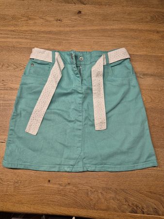 Vertbaudet Jeansrock türkis Gr. 150 Mädchen Sommerrock
