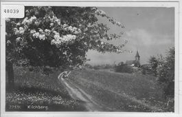 Kilchberg mit Kirche im Frühling