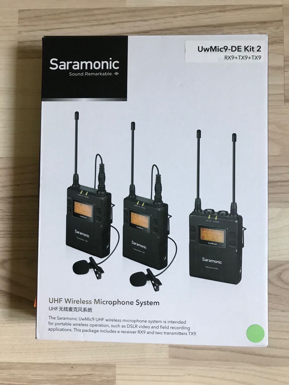Microfoni: Saramonic Lavalier Mic  UwMic9-Kit2 , 2TX 1RX – Nuovo e nell'imballaggio originale da Escholzmatt venduto da Grafix