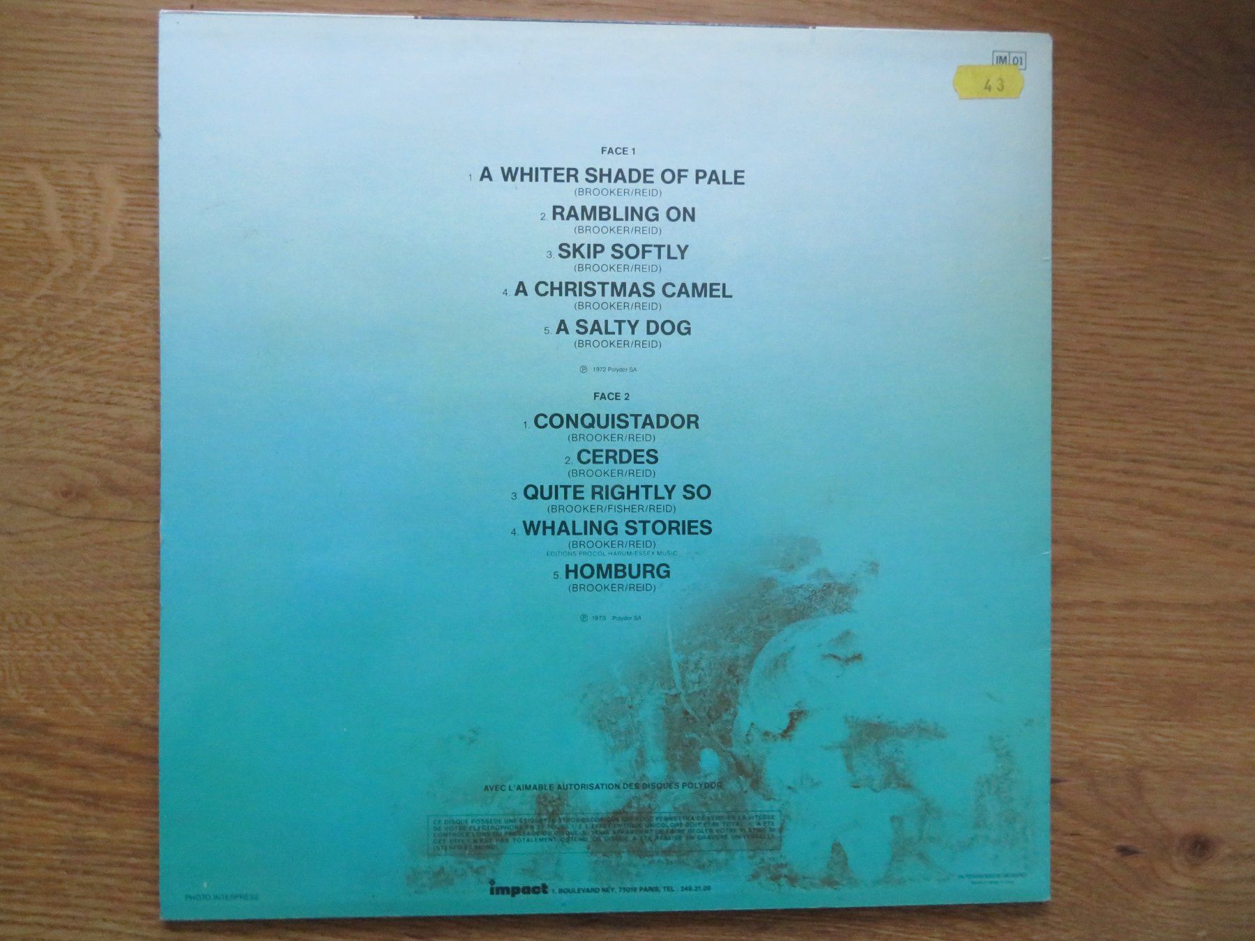 Dischi in vinile: PROCOL HARUM DISQUE DOR – Nuovo (secondo la descrizione) da Zürich venduto da max_cp5f 1