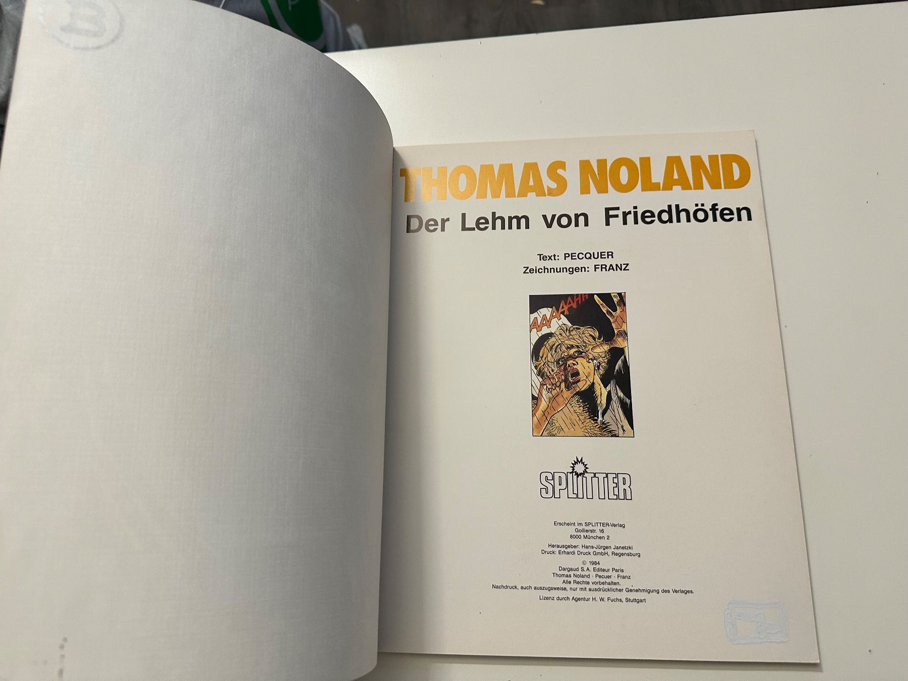 Fumetti: Thomas Noland - Der Lehm von Friedhöfen - Softcover – Usato da Münsingen venduto da Ganjam 3