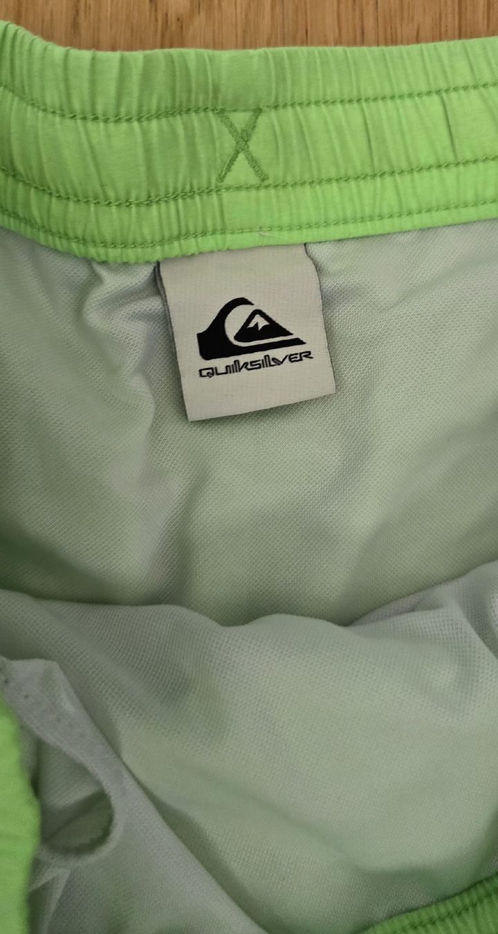 Quiksilver Costumi da bagno: Short de bain Quiksilver vert citron, Taille L junior 14 – Usato da Genève venduto da MariaS2 2